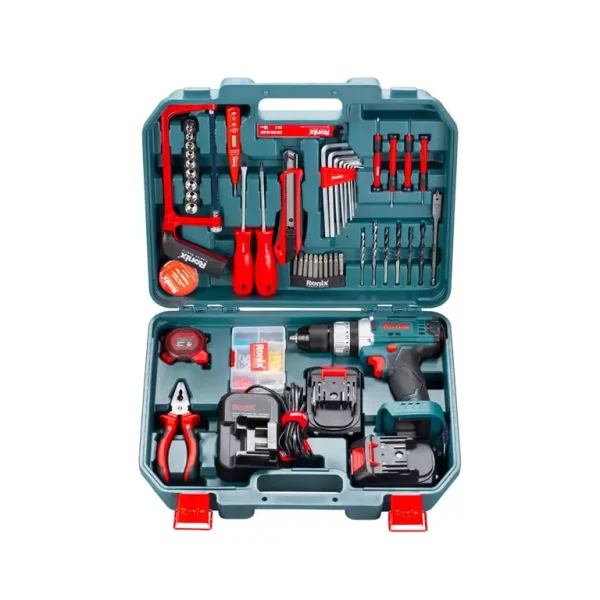 کیت دریل شارژی چکشی 20 ولت رونیکس RS_8620